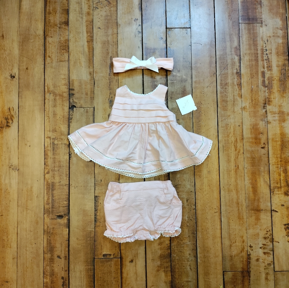 ❤️SOLD❤️ NWT Heirlooms Polly Flinders dress set for baby girl size 6-9 mo… - Picture 10 of 10
